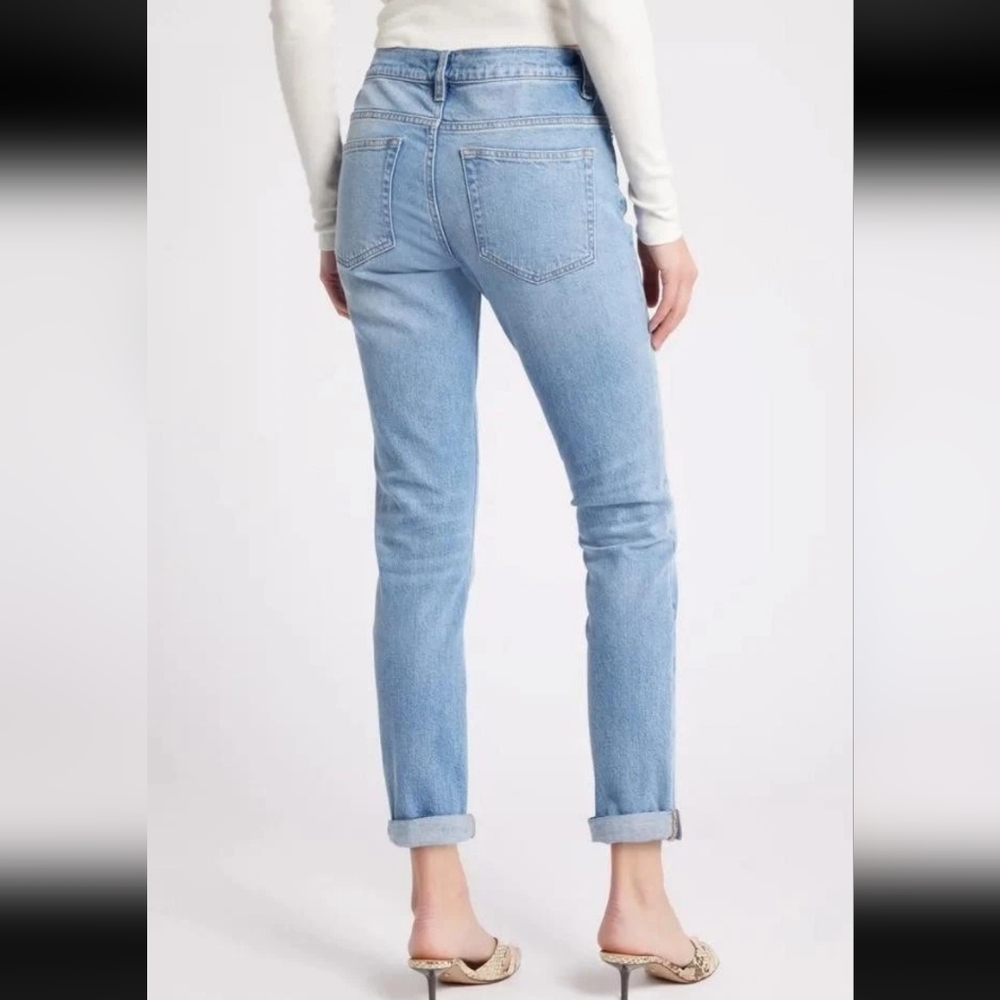 Frame Le Garcon Mid-Rise Straight Cuffed Denim Jeans-NWT - Picture 3 of 15